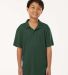 Allpro 41800Y Pro-Lock Youth Performance Polo in Forest green front view