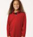 Allpro 41870Y Pro-Lock Youth Performance Quarter-Z in Red front view