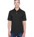 8445 UltraClub® Men's Cool & Dry Stain-Release Pe in Black front view