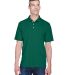 8445 UltraClub® Men's Cool & Dry Stain-Release Pe in Forest green front view
