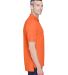 8445 UltraClub® Men's Cool & Dry Stain-Release Pe in Orange side view