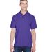 8445 UltraClub® Men's Cool & Dry Stain-Release Pe in Purple front view