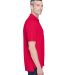 8445 UltraClub® Men's Cool & Dry Stain-Release Pe in Red side view