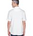 8445 UltraClub® Men's Cool & Dry Stain-Release Pe in White back view