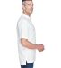 8445 UltraClub® Men's Cool & Dry Stain-Release Pe in White side view