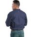 Berne Apparel FRSH10T Tall Flame-Resistant Button  in Navy back view