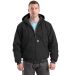 Berne Apparel HJ51T Tall Highland Washed Cotton Du in Black front view