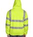 Berne Apparel HVF021T Tall Hi-Vis Class 3 Lined Fu in Hi vis yellow back view