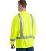 Berne Apparel HVK013T Tall Hi-Vis Class 3 Performa in Yellow back view