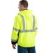Berne Apparel HVJS206 Hi-Vis Class 3 Hooded Soft S in Yellow back view