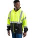 Berne Apparel HVF023 Hi-Vis Class 3 Color Block Fu in Hi vis yellow side view