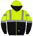 Berne Apparel HVF023 Hi-Vis Class 3 Color Block Full-Zip Hooded Sweatshirt Catalog catalog view