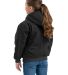 Berne Apparel BHJ61 Youth Highland Softstone Duck  in Black back view