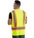 Berne Apparel HVV046 Hi-Vis Class 2 Multi-Color Ve in Yellow back view