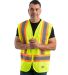 Berne Apparel HVV046 Hi-Vis Class 2 Multi-Color Ve in Yellow side view