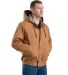 Berne Apparel FRHJ01 Flame-Resistant Hooded Jacket in Brown duck front view