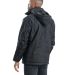 Berne Apparel NCH377 Icecap Insulated Chore Coat in Black back view