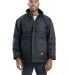 Berne Apparel NCH377 Icecap Insulated Chore Coat in Black front view