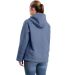 Berne Apparel WHJ48 Women's Sherpa-Lined Twill Hoo in Steel blue back view