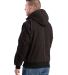 Berne Apparel HJ61 Modern Hooded Jacket in Black back view