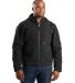 Berne Apparel HJ65T Tall Heritage Duck Hooded Jack in Black front view