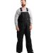 Berne Apparel NB834 Icecap Insulated Bib Overall in Black front view