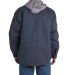 Berne Apparel SH68 Throttle Hooded Shirt Jacket in Navy back view