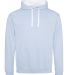 AWDis JHA003 Midweight Varsity Contrast Hooded Swe in Sky blue/arctic white front view