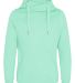 AWDis JHA021 Cross Neck Hooded Sweatshirt in Peppermint front view