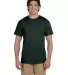 Fruit of the loom 3930R 3931 Adult Heavy Cotton HD in Forest green front view