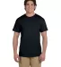 Fruit of the loom 3930R 3931 Adult Heavy Cotton HD in Black front view