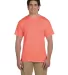 Fruit of the loom 3930R 3931 Adult Heavy Cotton HD in Retro heather coral front view