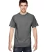 Fruit of the loom 3930R 3931 Adult Heavy Cotton HD in Graphite heather front view