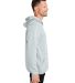 HUK  H130093 Performance Hooded Fleece Sweatshirt in Harbor mist heather side view