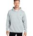 HUK  H130093 Performance Hooded Fleece Sweatshirt in Harbor mist heather front view