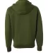 Independent Trading Co. - Hi-Tech Full-Zip Hooded  Olive back view