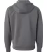 Independent Trading Co. - Hi-Tech Full-Zip Hooded  Charcoal back view