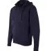 Independent Trading Co. - Hi-Tech Full-Zip Hooded  Classic Navy side view