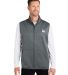 HUK  H130099 Cold Front Vest in Volcanic ash heather front view