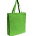 OAD Bags OAD100 Promotional Shopper Tote in Lime green front view