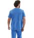 Onna NN200 Limitless V-Neck Stretch Scrub Top in Ceil blue back view