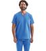 Onna NN200 Limitless V-Neck Stretch Scrub Top in Ceil blue front view