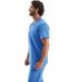Onna NN200 Limitless V-Neck Stretch Scrub Top in Ceil blue side view