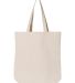 OAD Bags OAD106 Gusseted Tote in Natural back view