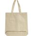 OAD Bags OAD106 Gusseted Tote in Natural front view