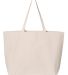 OAD Bags OAD108 Jumbo Tote in Natural back view