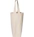 OAD Bags OAD111 Single Wine Tote in Natural back view