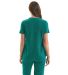 Onna NN300 Women's Limitless V-Neck Stretch Scrub  in Clean green back view