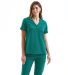 Onna NN300 Women's Limitless V-Neck Stretch Scrub  in Clean green front view