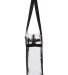 OAD Bags OAD5005 OAD Clear Tote with Zippered Top in Black side view
